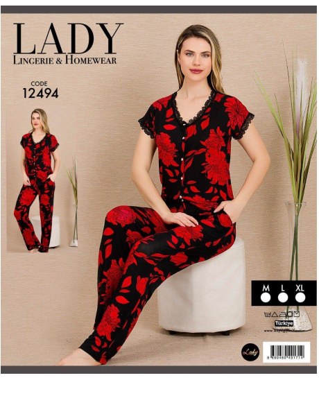 Kısa Kol Pijama Takımı