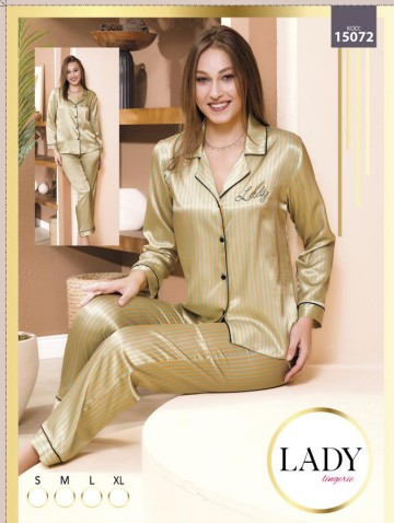 Saten Baskılı Pijama Takımı