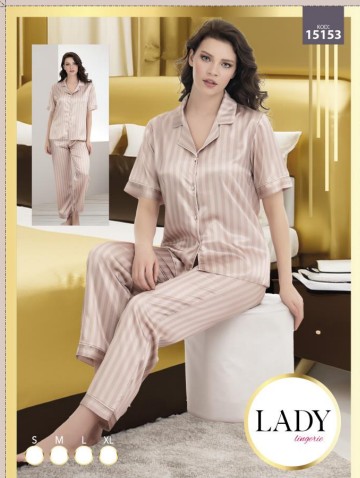 Saten Baskılı Pijama Takımı