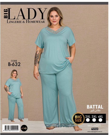 Battal Kısa Kol Pijama Takımı