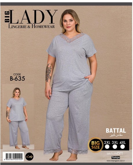 Battal Kısa Kol Pijama Takımı