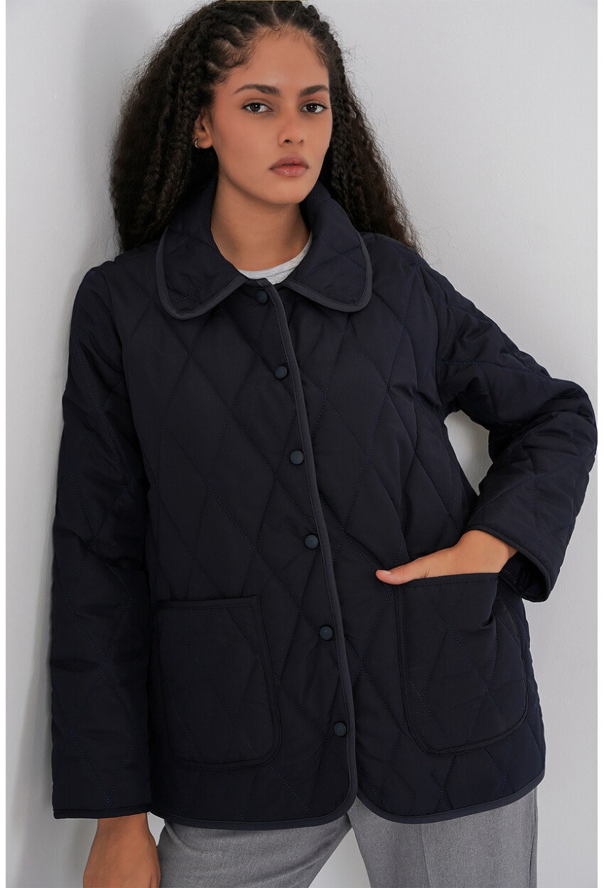 Kadın Kapitone Oversize Mont 5226