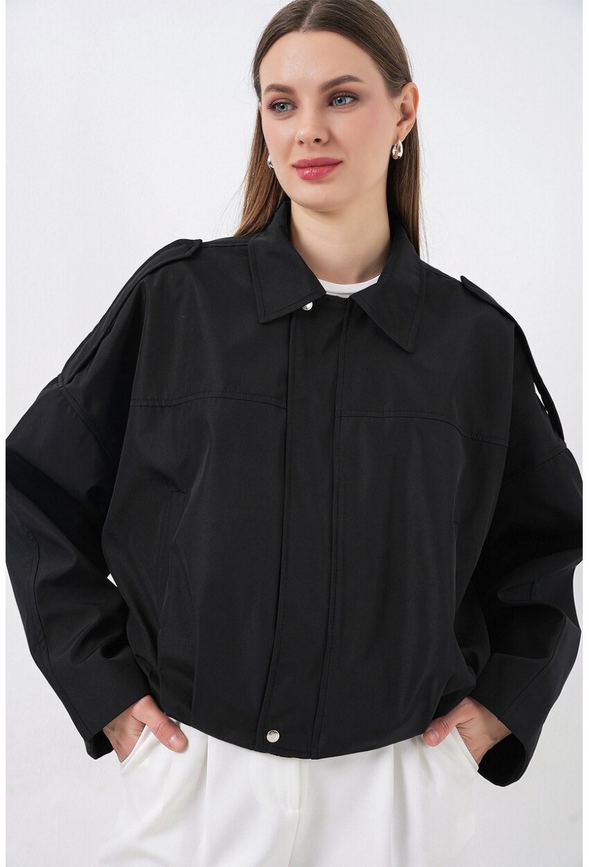 Kadın Oversize Kısa Ceket 0732