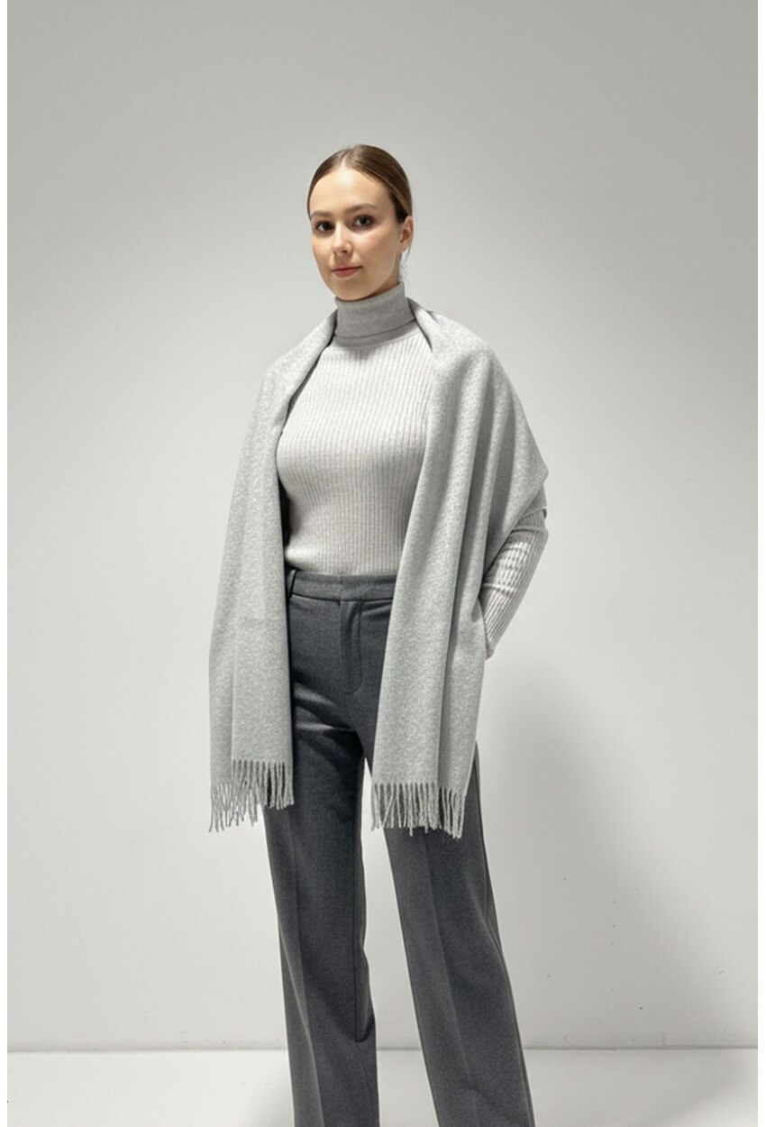 Kadın Yumuşak Dokulu Kalın Şal Atkı 15951