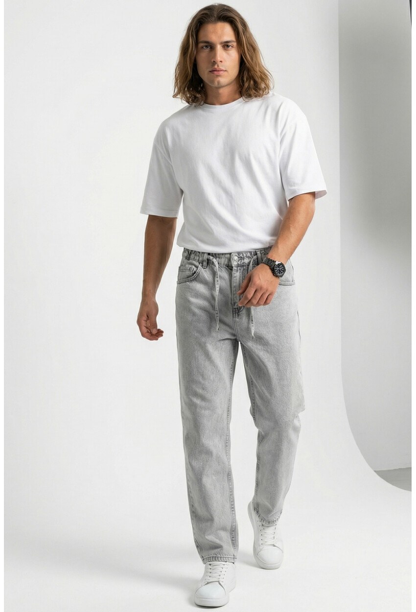 Erkek Rahat Kesim Baggy Jean Pantolon 30075