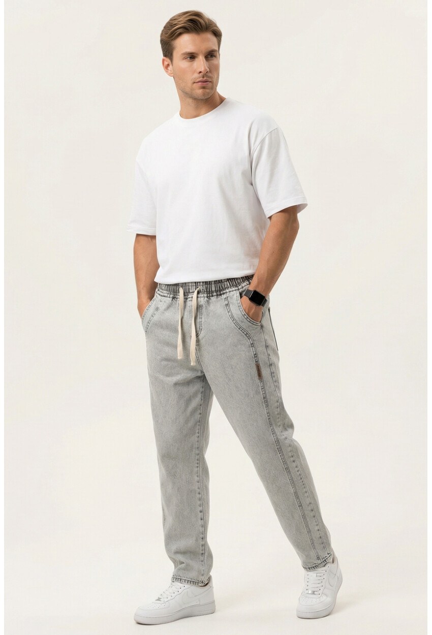 Erkek Rahat Kesim Baggy Jean Pantolon 30076