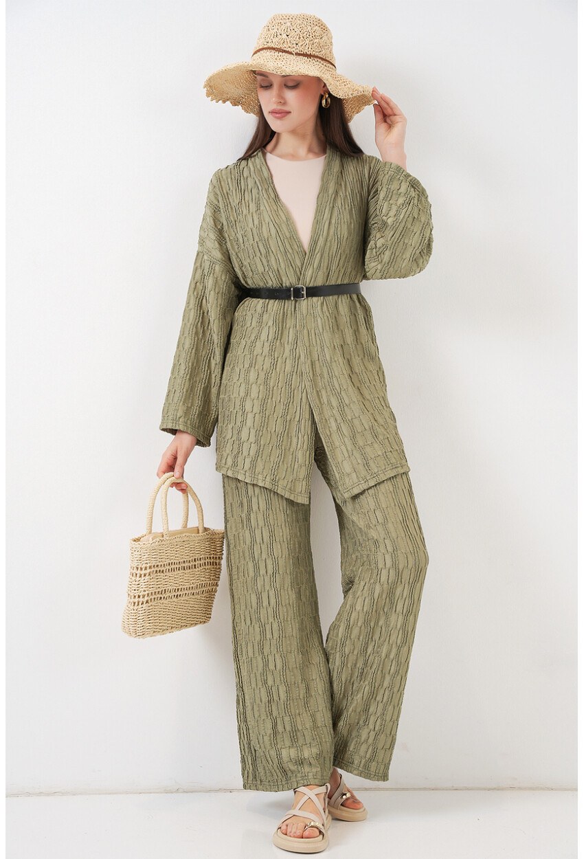 Kadın Kimono Pantolon İkili Takım 30078