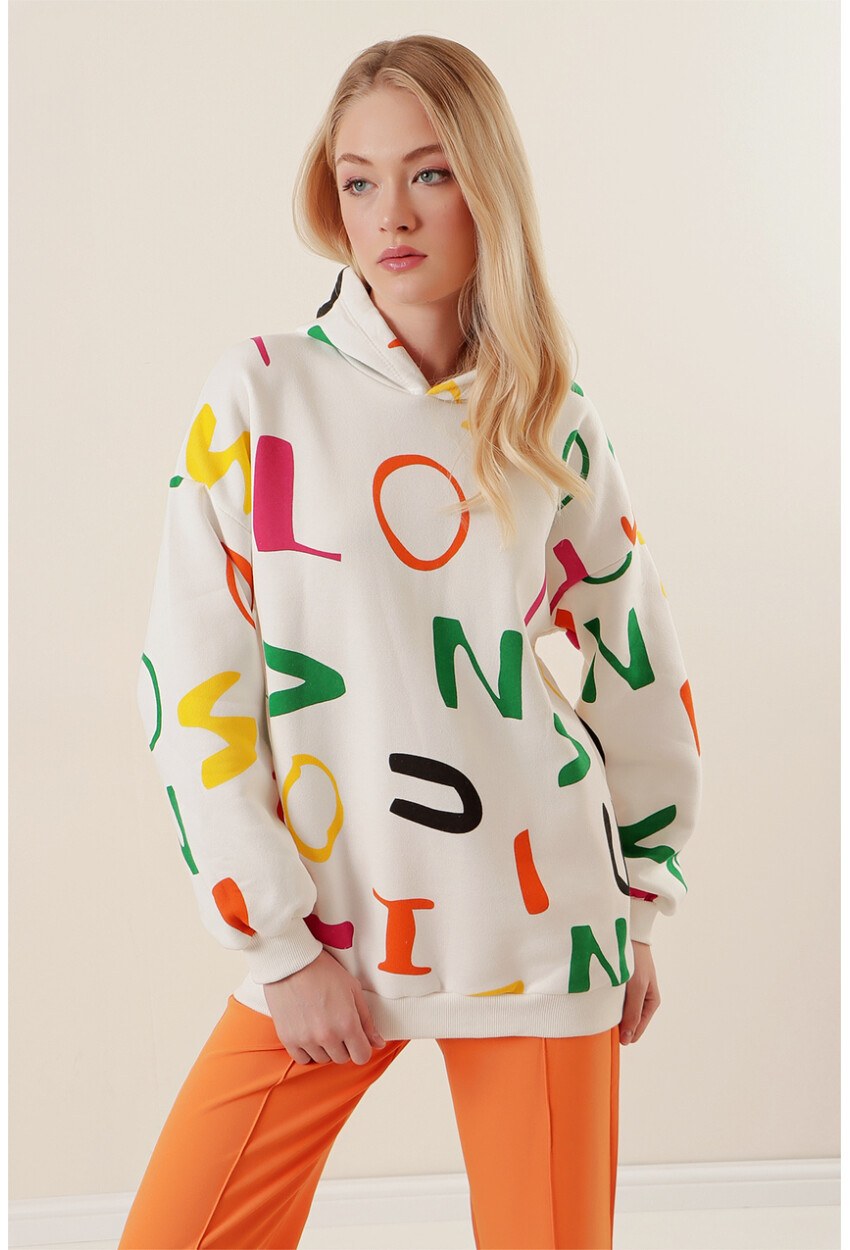 4125 Oversize Sweat Elbise