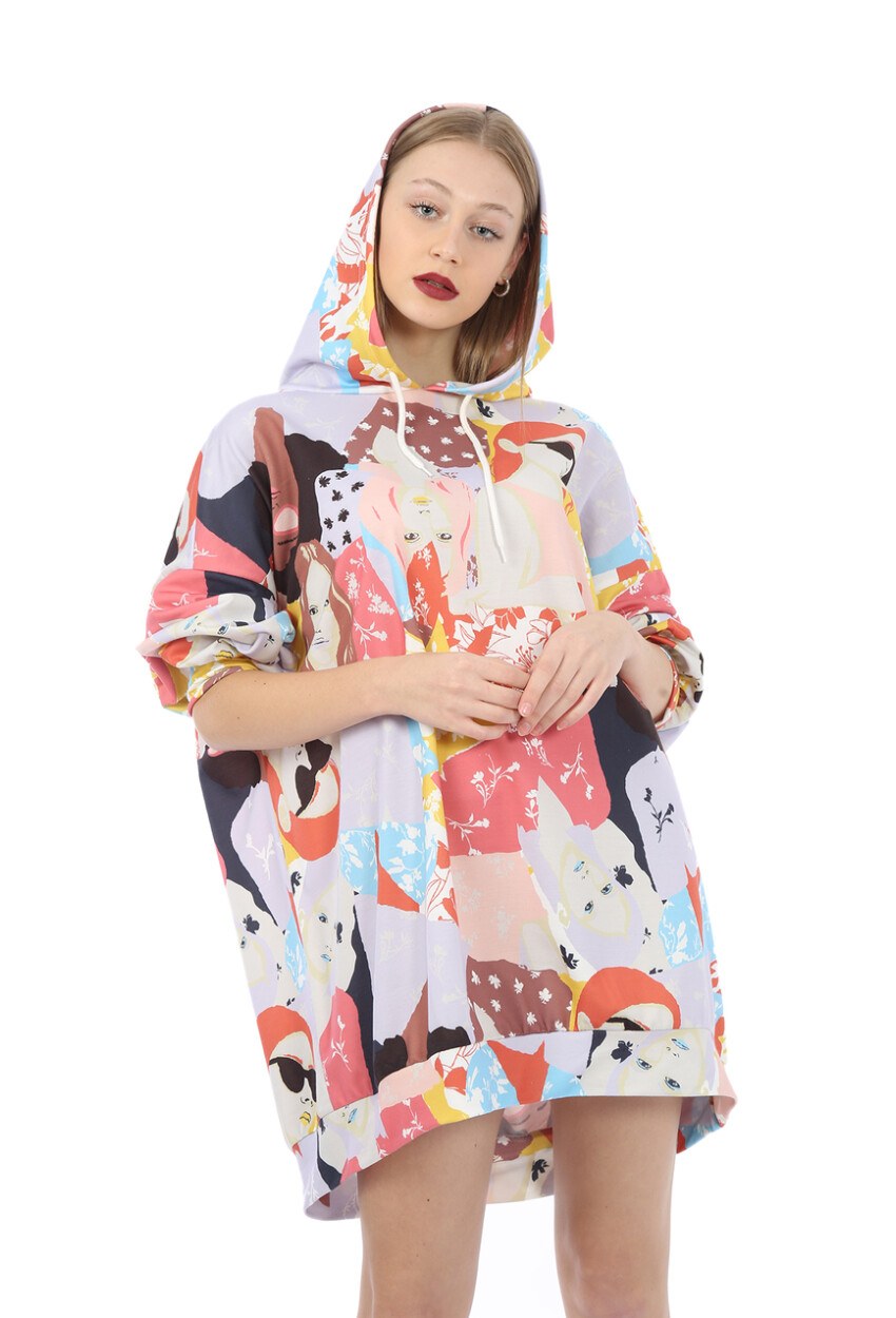 4125 Oversize Sweat Elbise