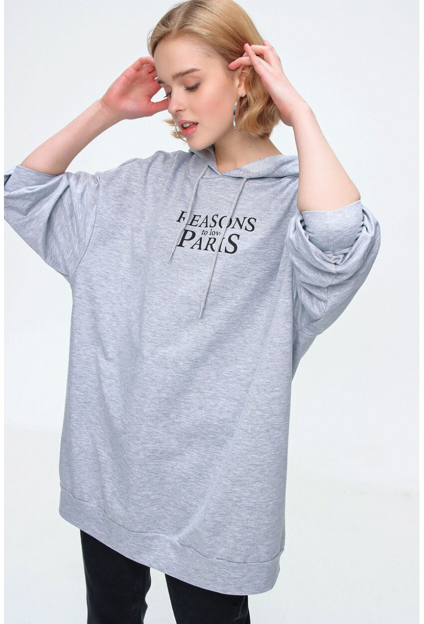 4125 Oversize Sweat Elbise