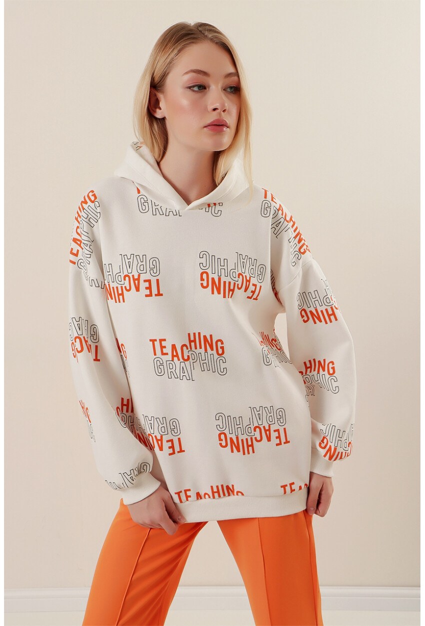 4125 Oversize Sweat Elbise