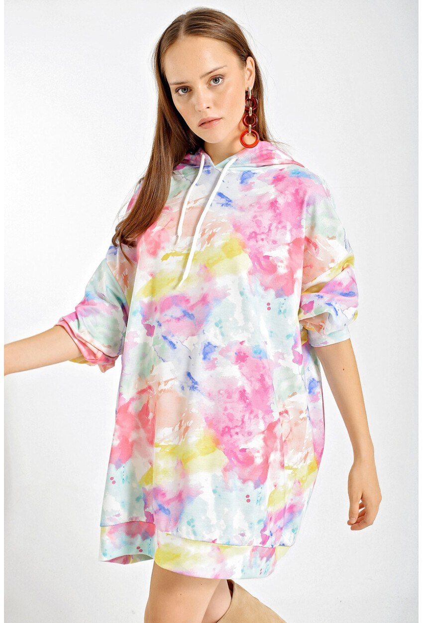 4125 Oversize Sweat Elbise