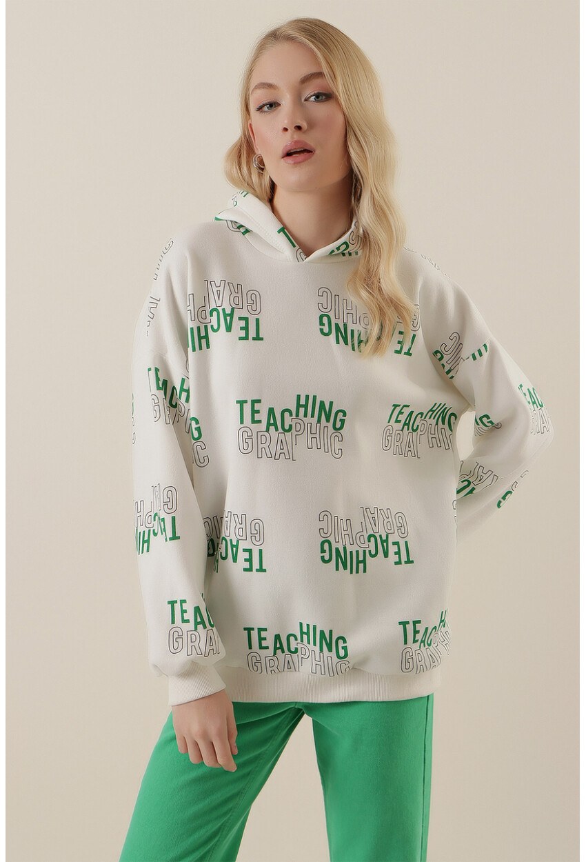 4125 Oversize Sweat Elbise