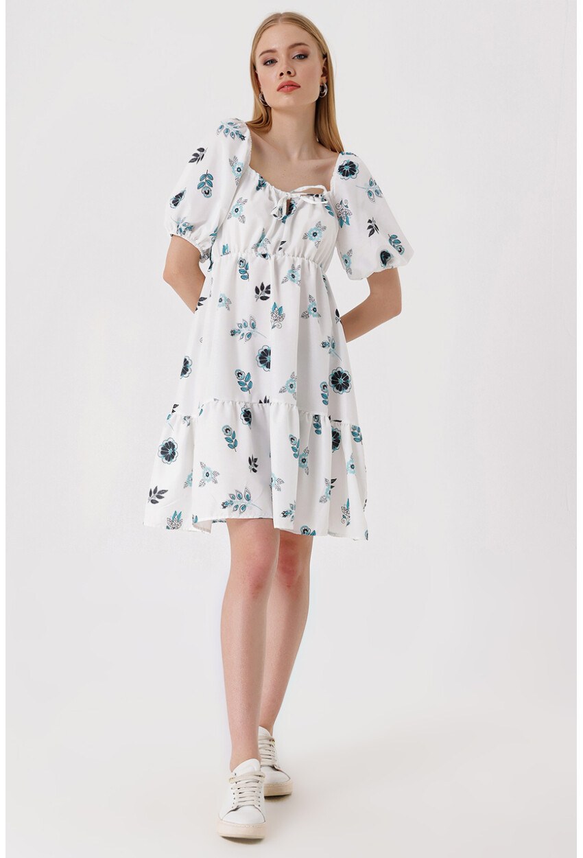 2351 Kloş Poplin Elbise