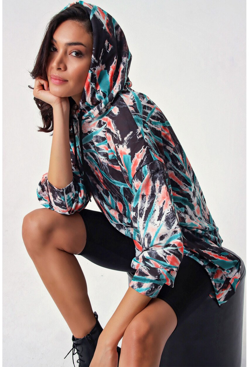 4125 Oversize Sweat Elbise