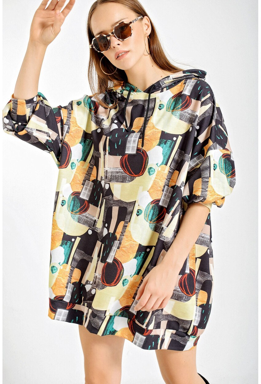 4125 Oversize Sweat Elbise