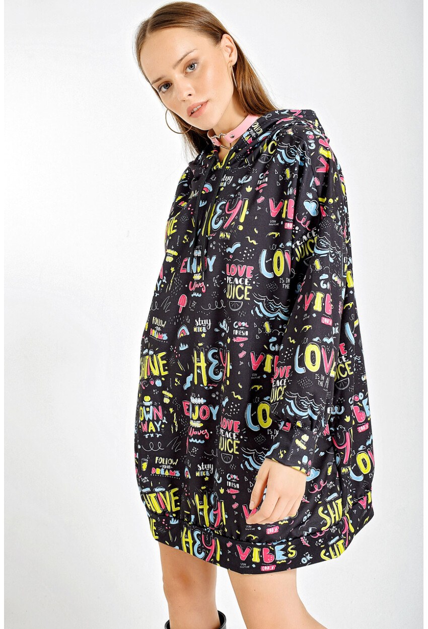 4125 Oversize Sweat Elbise