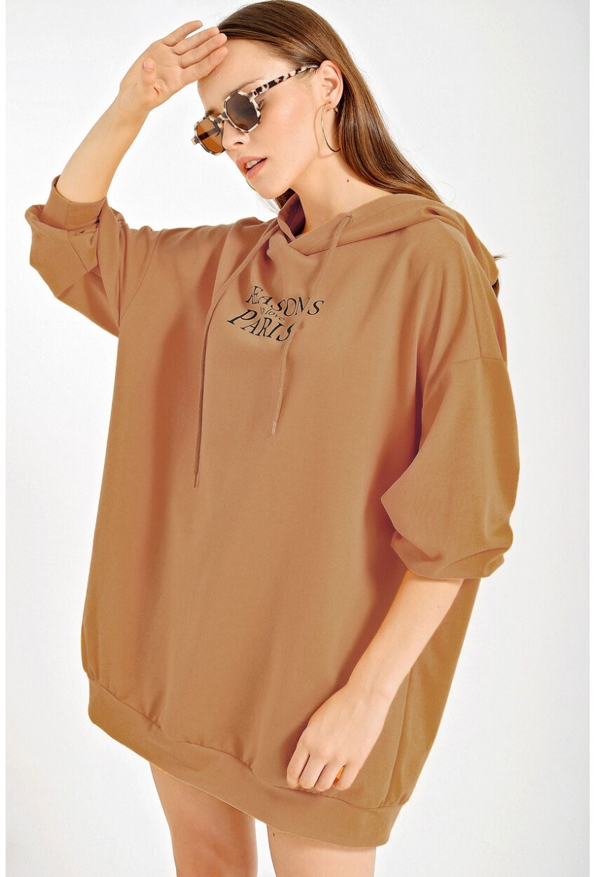 4125 Oversize Sweat Elbise