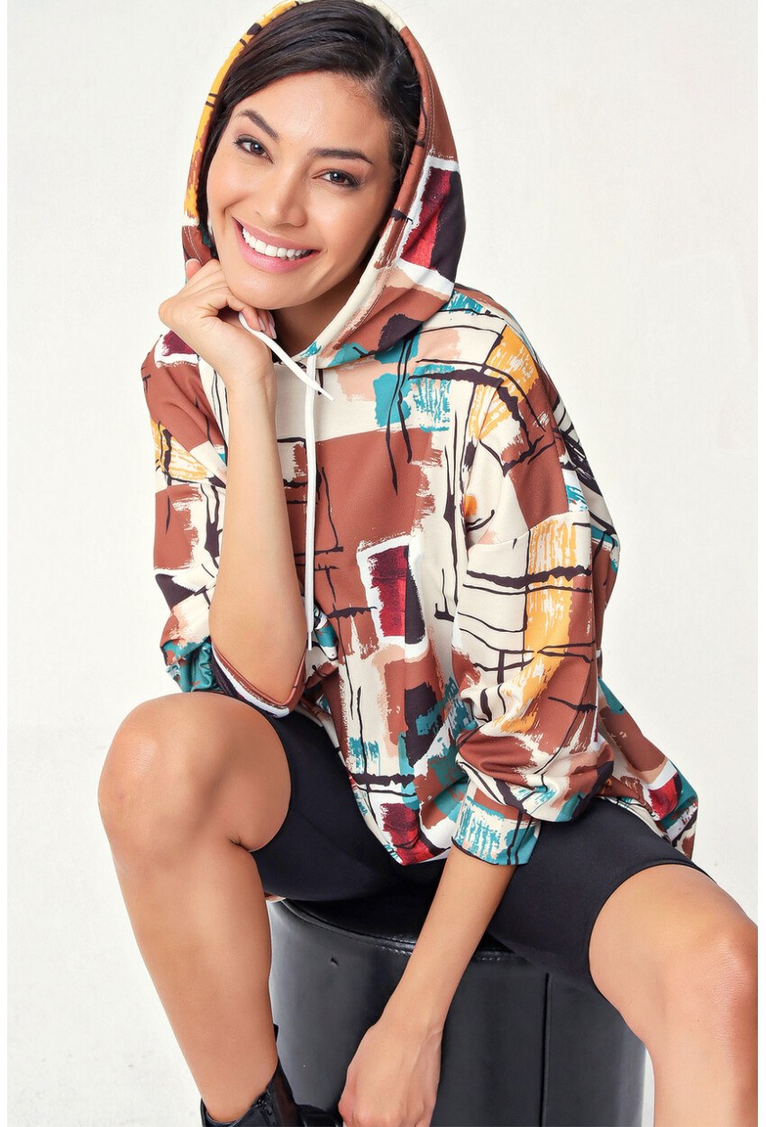 4125 Oversize Sweat Elbise