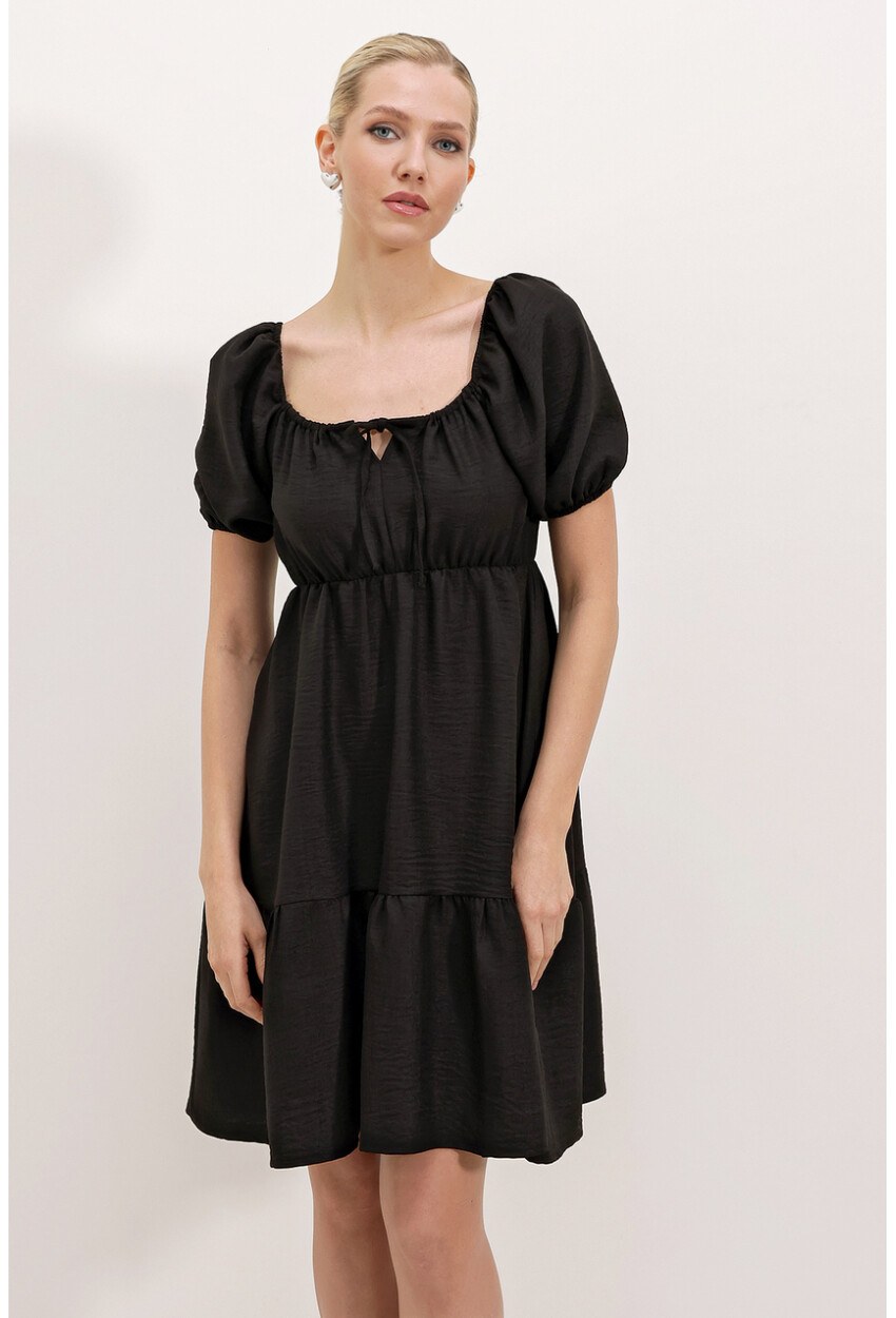 2351 Kloş Poplin Elbise