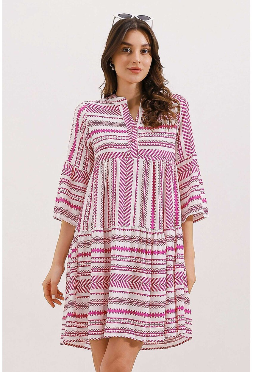 1975 Etnik Desen Elbise
