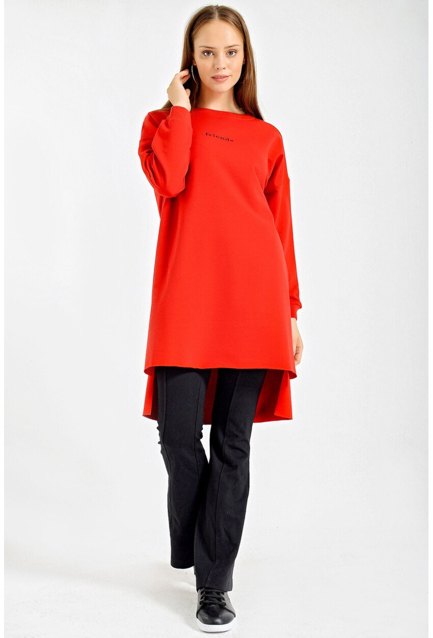 4207 Oversize Baskılı Sweat