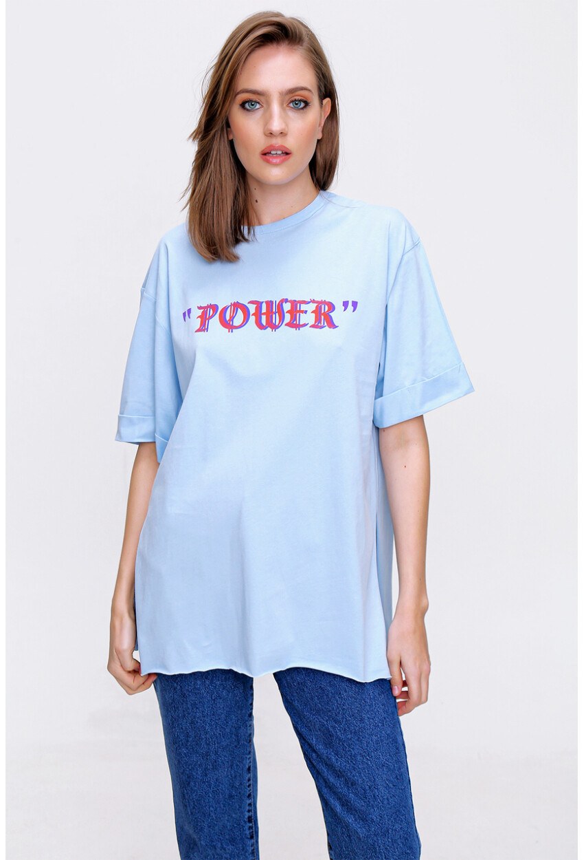4297 League Baskılı T-Shirt