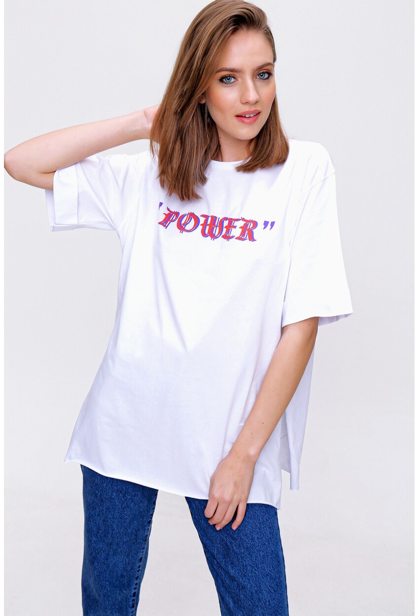 4297 League Baskılı T-Shirt