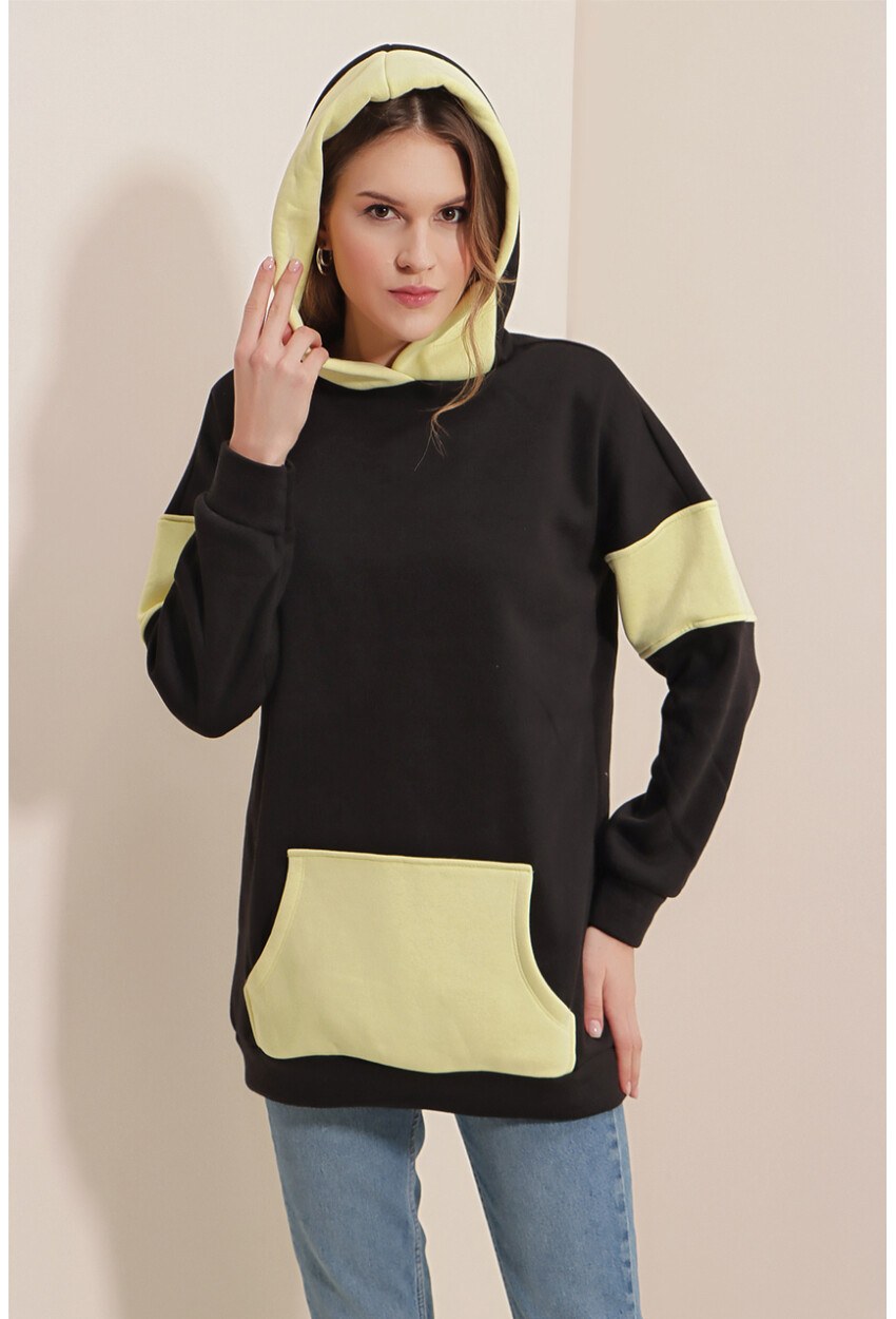 55410 Oversize Sweat Elbise