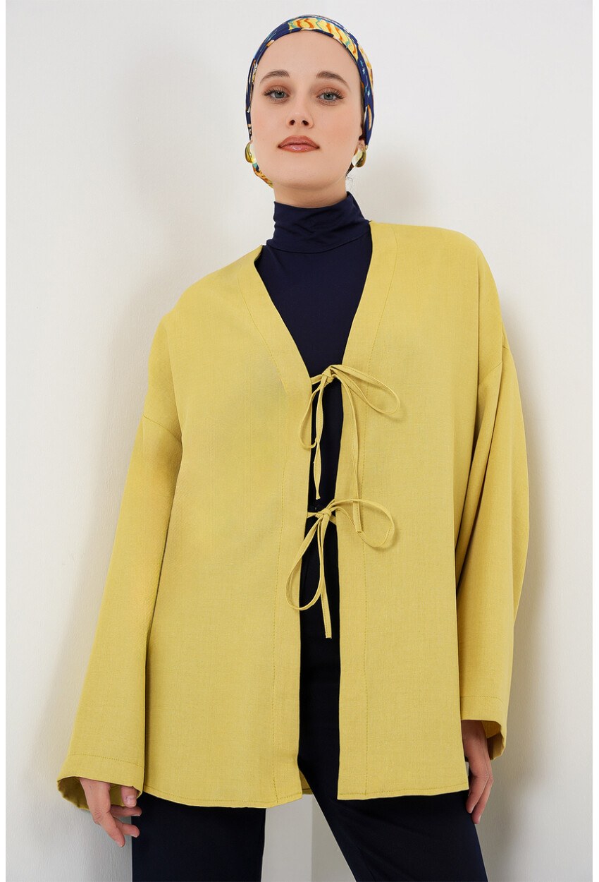 Keten Tesettür Kimono 5968