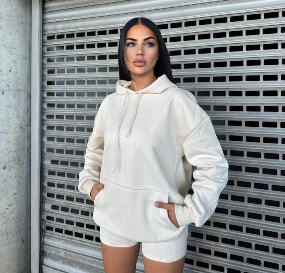 Kap Şonlu 3 İplik Şardonlu Sweat