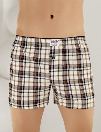 Şahinler Ekose Boxer Desenli ME090