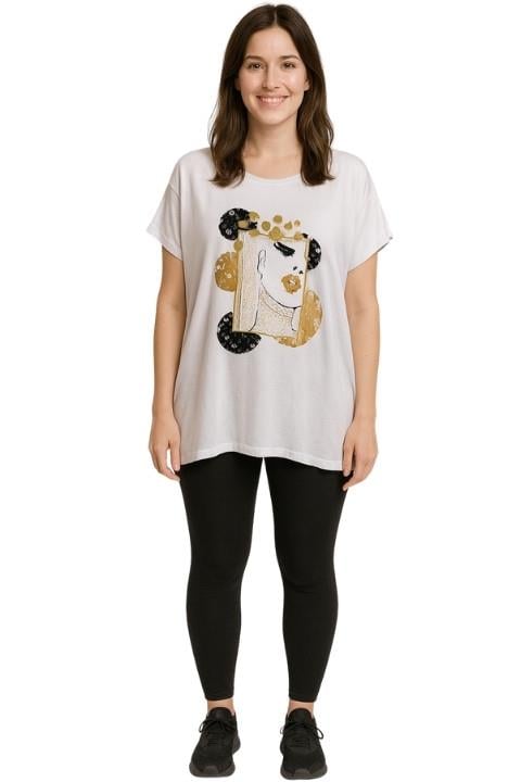Oversize Battal Kadın T-Shirt