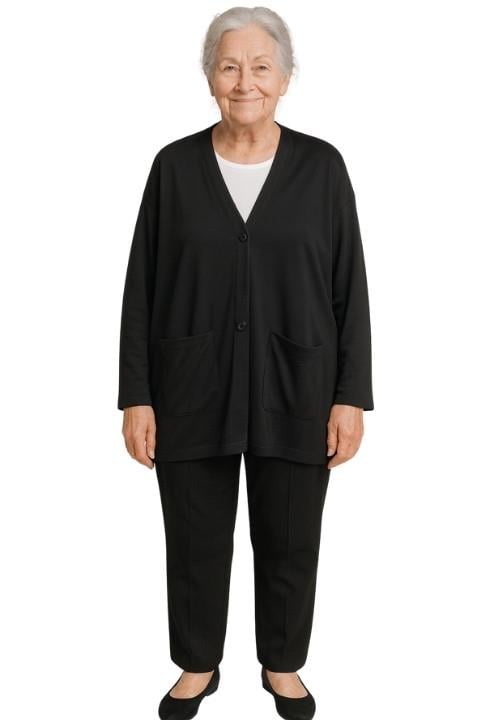 Kısa Ceket Anne Model-Siyah
