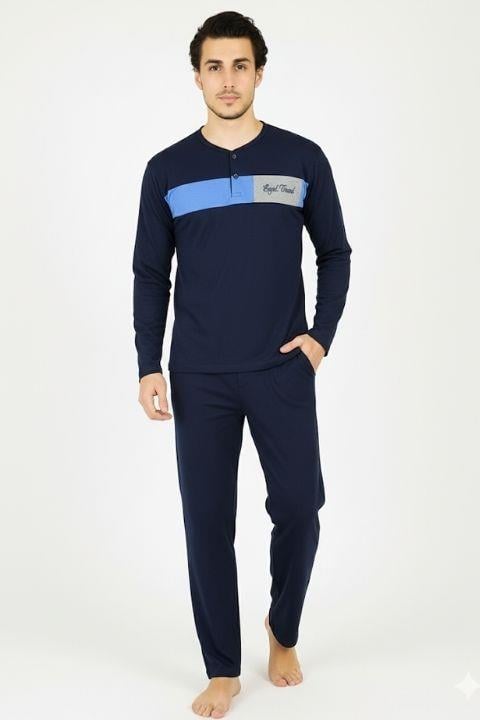 Erkek Uzun Kol Süprem Pijama Takım 2065-Hfz