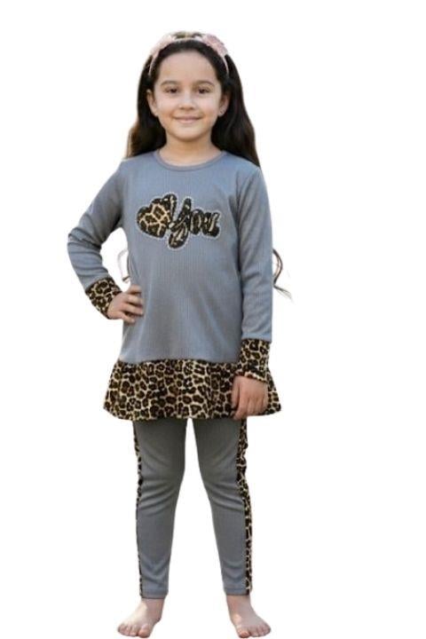 Güldur Kız Çocuk Burgu Leopar Takım