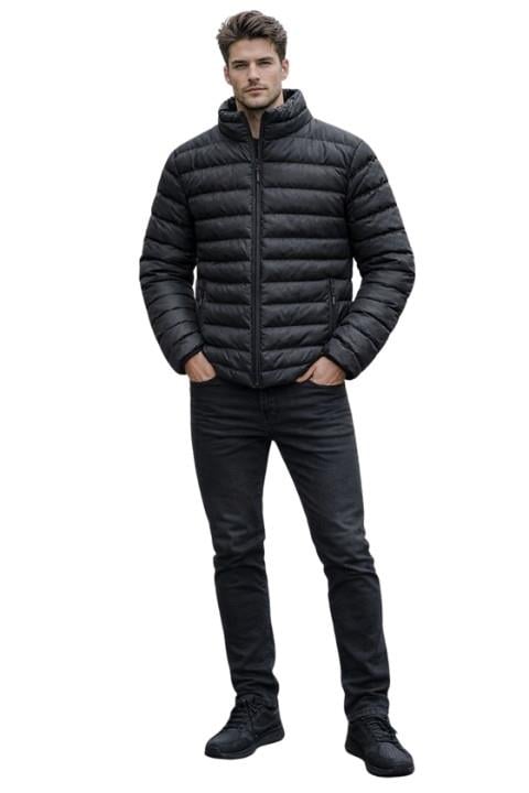 Erkek Şişme Mont - Siyah
