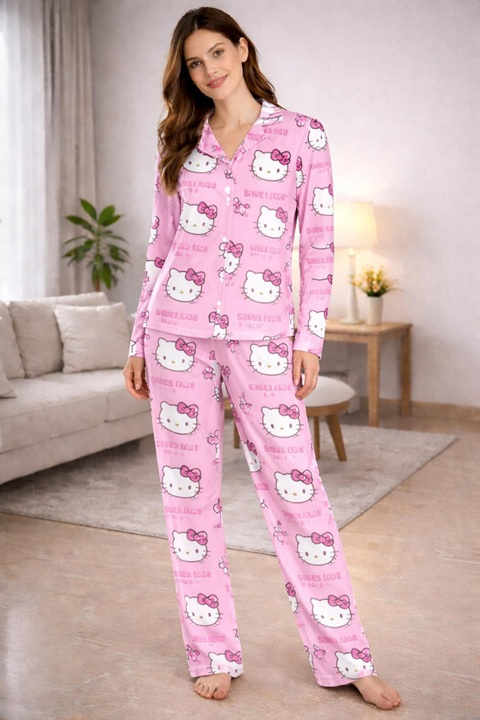 Kadın Milan Likralı Pijama Takımı