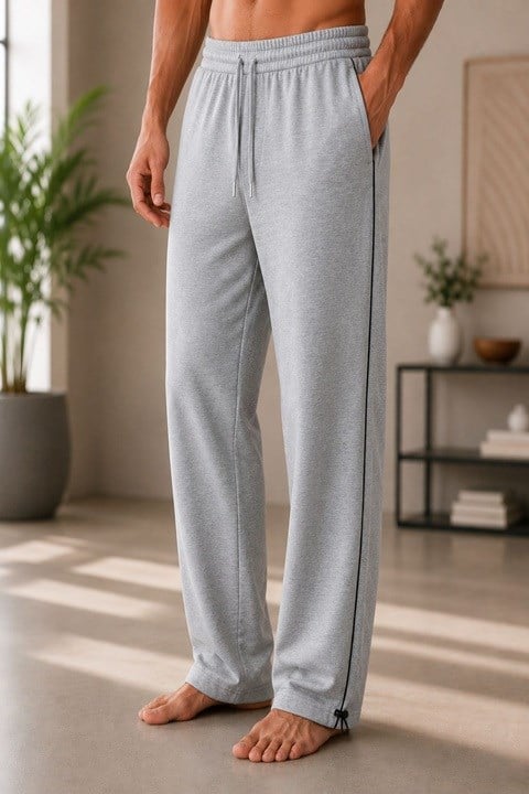 Erkek Baggy Stoperli Eşofman Altı - Gri