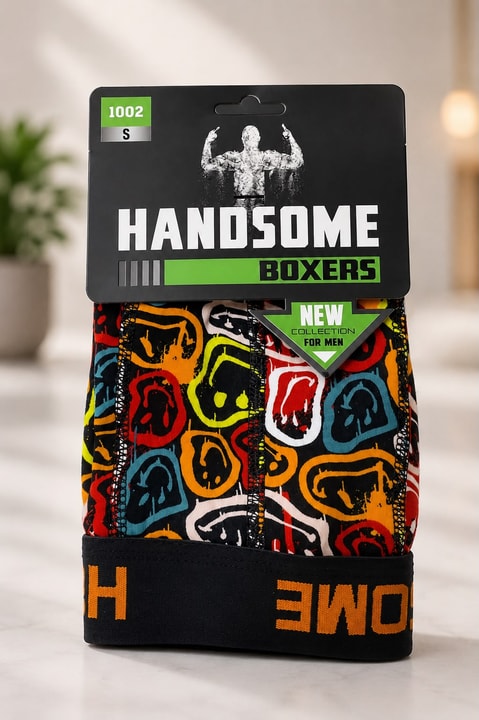 Desenli Erkek Boxer