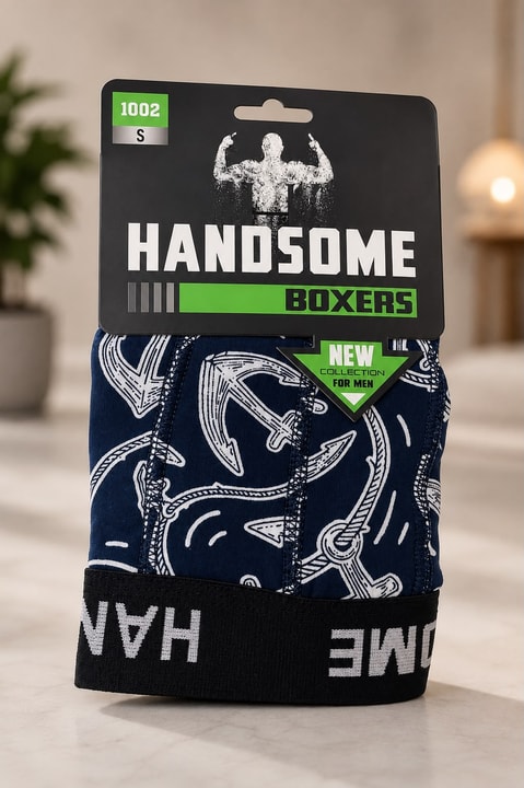 Desenli Erkek Boxer