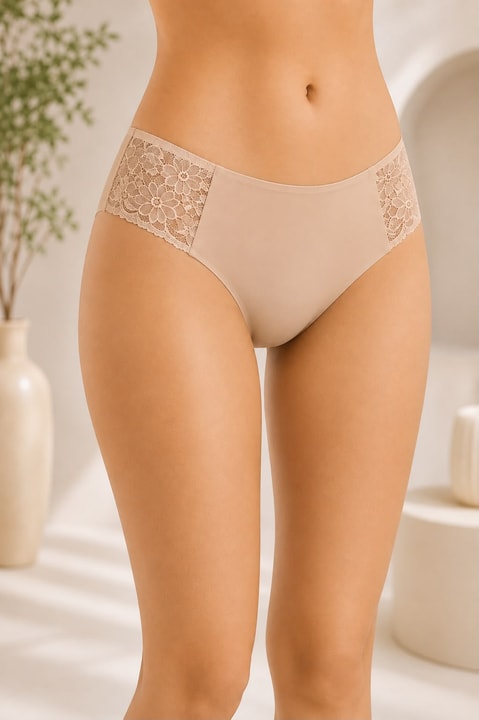 Lazer Kesim Kadın Dantelli Slip