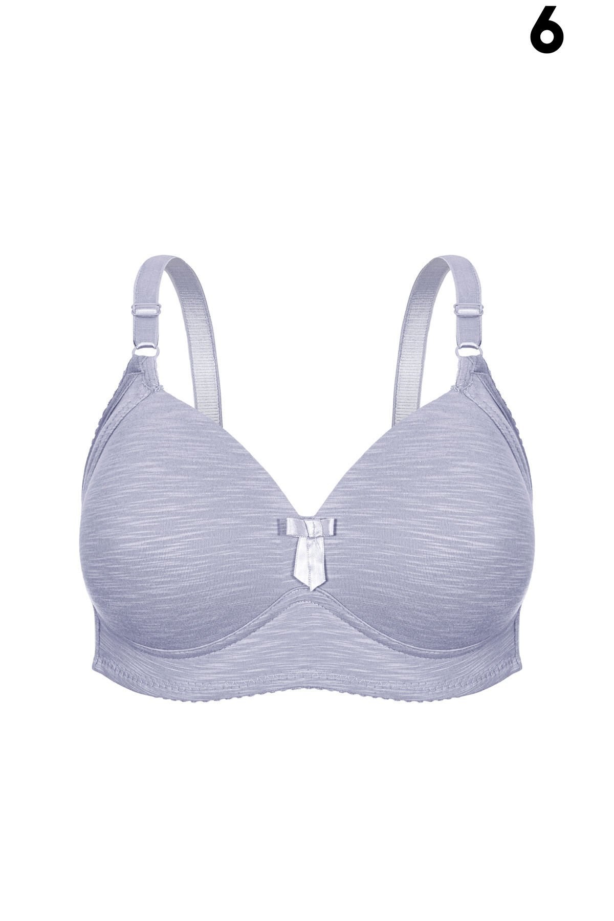 Aysemin 5140 C Cup (85-90-95-100-105) Balensiz Desteksiz Bayan Sütyen 6'lı