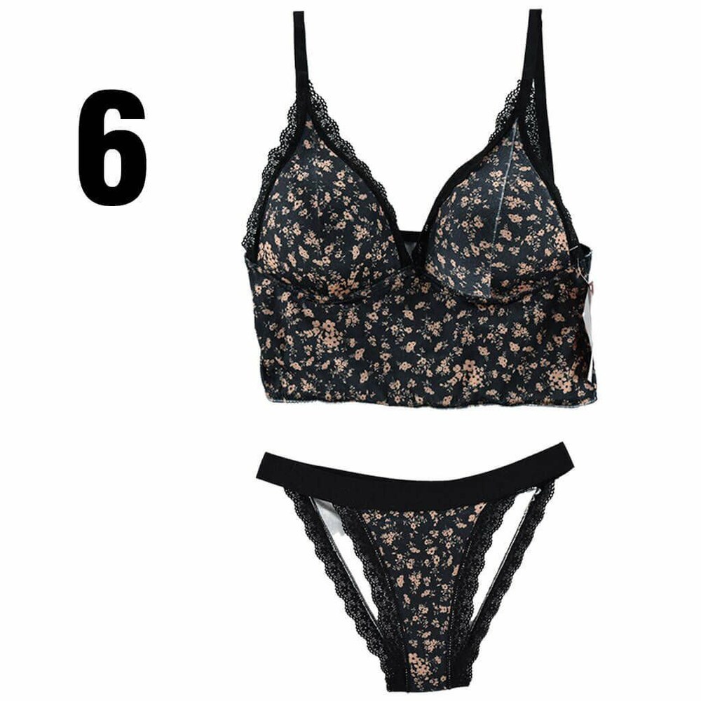 Cansoy 315 Kahve Kadife Bralet Bayan Sütyen Takım 6'lı