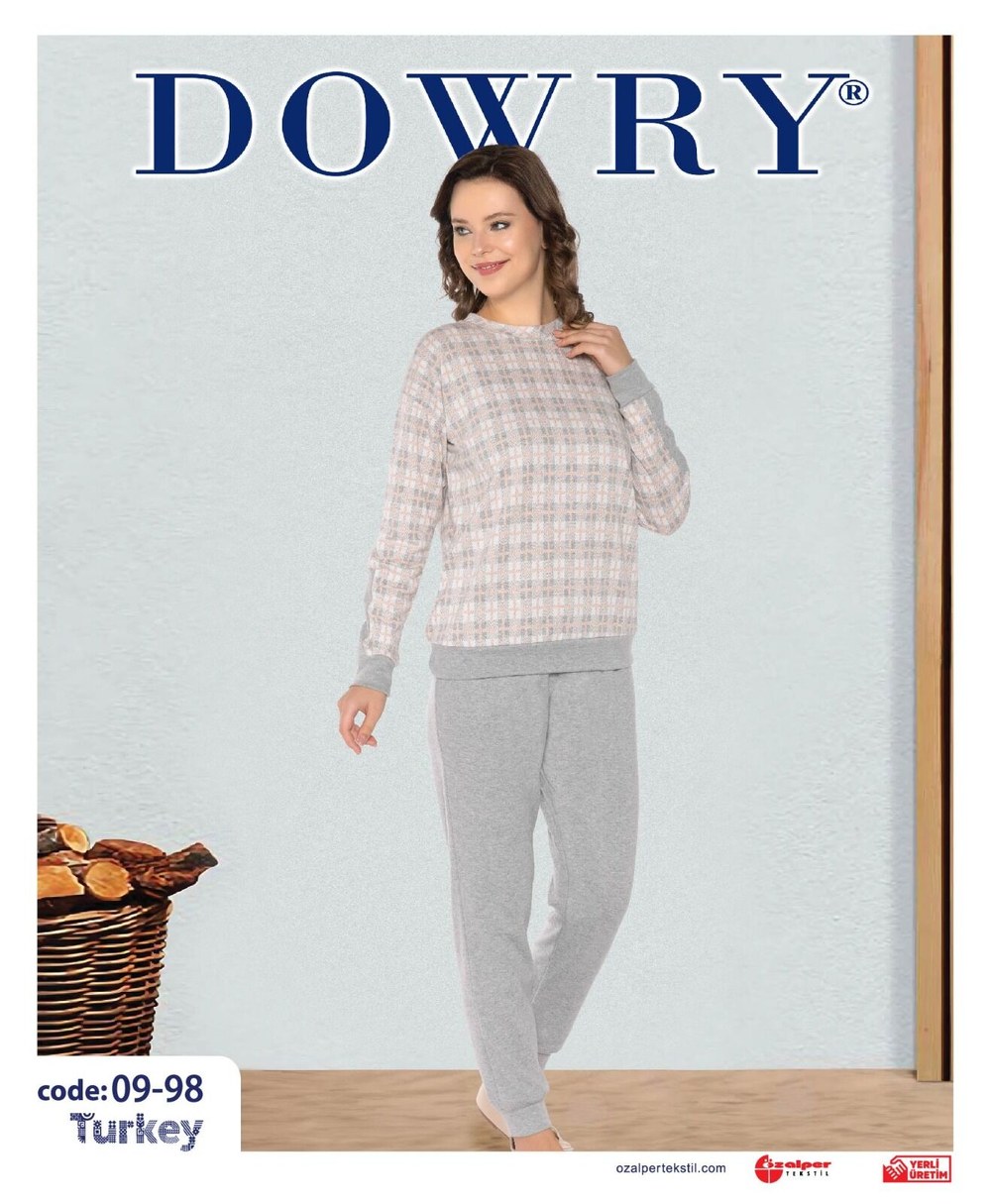 Dowry 09-98 (s-M-L-Xl) Uzun Kollu Bayan Pijama Takımı 4'lü