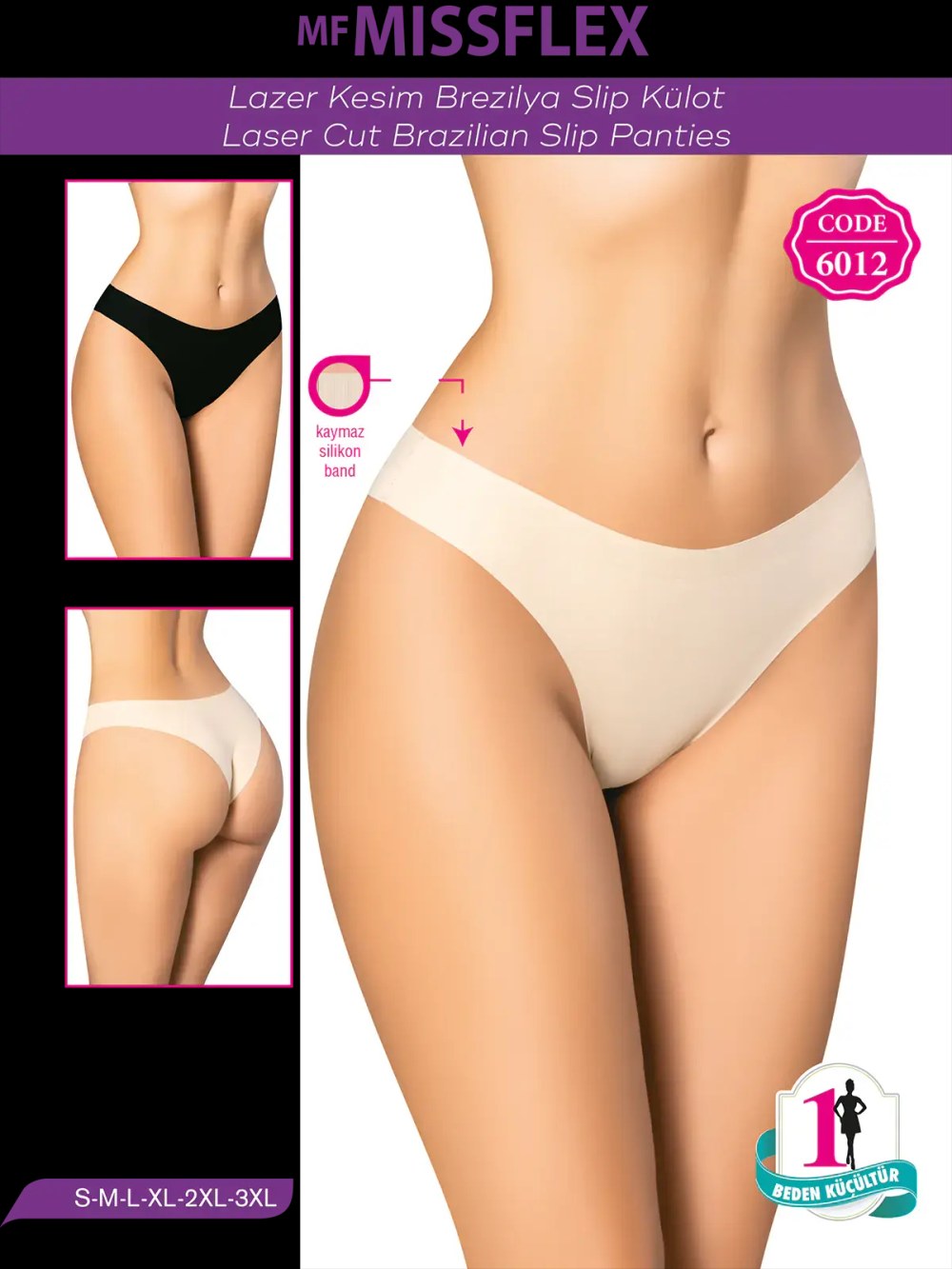 Mf Mıss Flex 6012 Lazer Kesim Brazilian Slip Külot