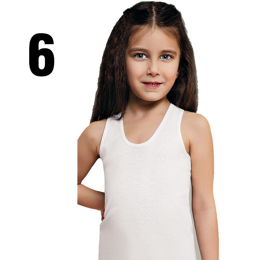 Güryıldız 27215 Kız Çocuk Geniş Askılı Saten Atlet 6'lı