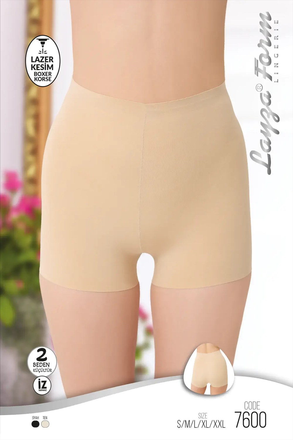 Liza 7600 Lazer Kesim Boxer Korse