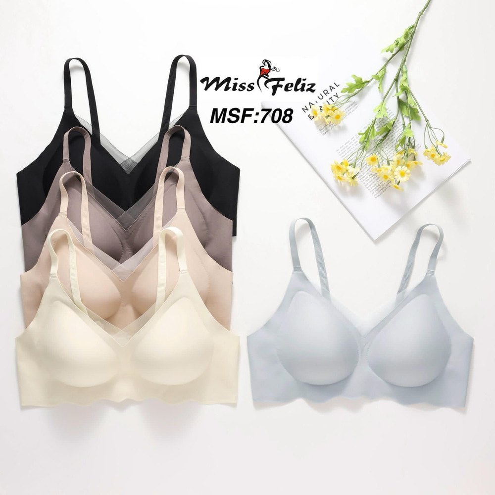 Miss Feliz 708 (m-L-Xl-Xxl) Zero Gram Lazer Kesim Bayan Sütyen 6'lı