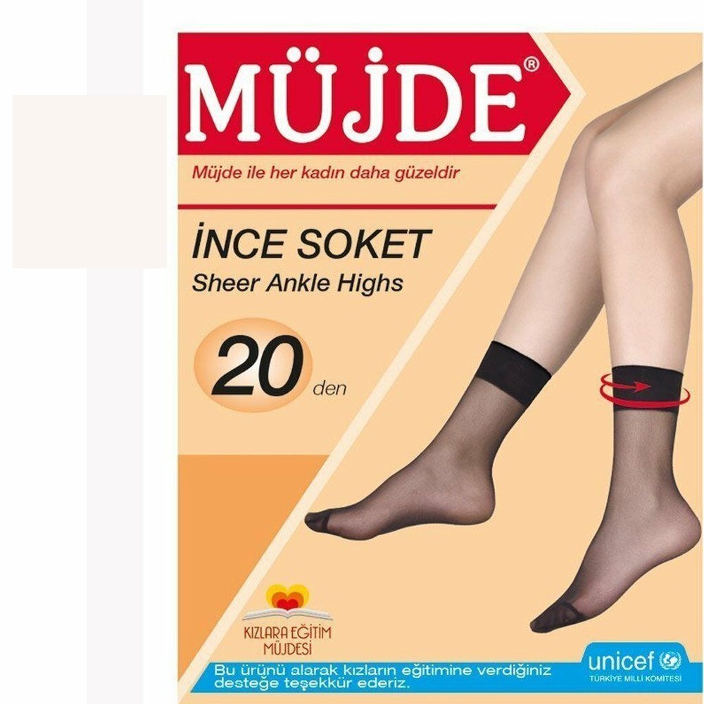 Müjde 20 Den İnce Soket Çorap 24'lü